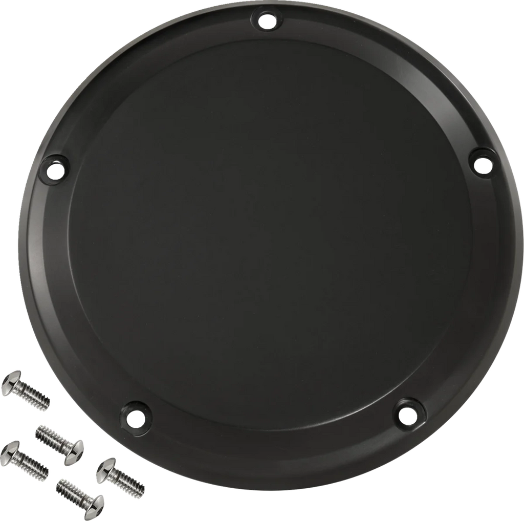 Joker Machine Derby Cover - 5 Hole - Smooth - Black - M8 Softail 06-966-1 - Main Product View