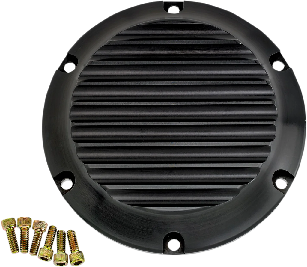 Joker Machine Derby Cover - Black - Finned - XL 10-690-1 - Side View