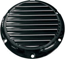 Load image into Gallery viewer, Joker Machine Derby Cover - Black/Silver - Finned - &#39;04-&#39;22 XL 10-690B - Main Product View