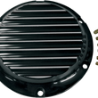 Load image into Gallery viewer, Joker Machine Derby Cover - Black/Silver - Finned - '04-'22 XL 10-690B - Side View