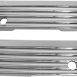 Load image into Gallery viewer, Joker Machine Finned Saddlebag Latch Covers - Chrome - FL '93-'13 04-50-1 - Main Product View
