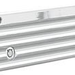 Load image into Gallery viewer, Joker Machine Finned Saddlebag Latch Covers - Chrome - FL '93-'13 04-50-1 - Side View