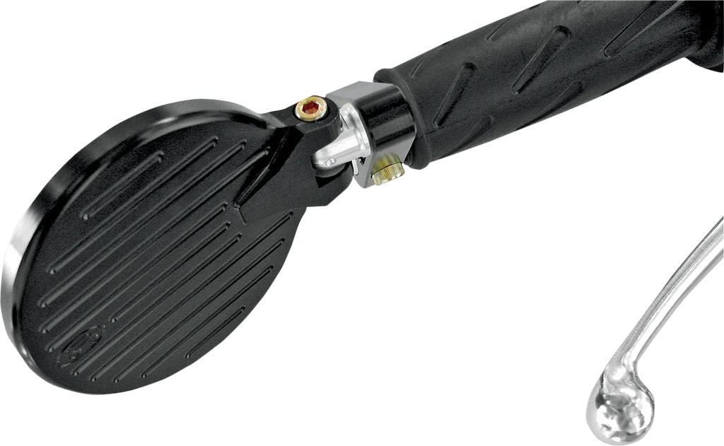 Joker Machine Folding Bar-End Mirror - 2-1/4" - Black 09-302B - Side View
