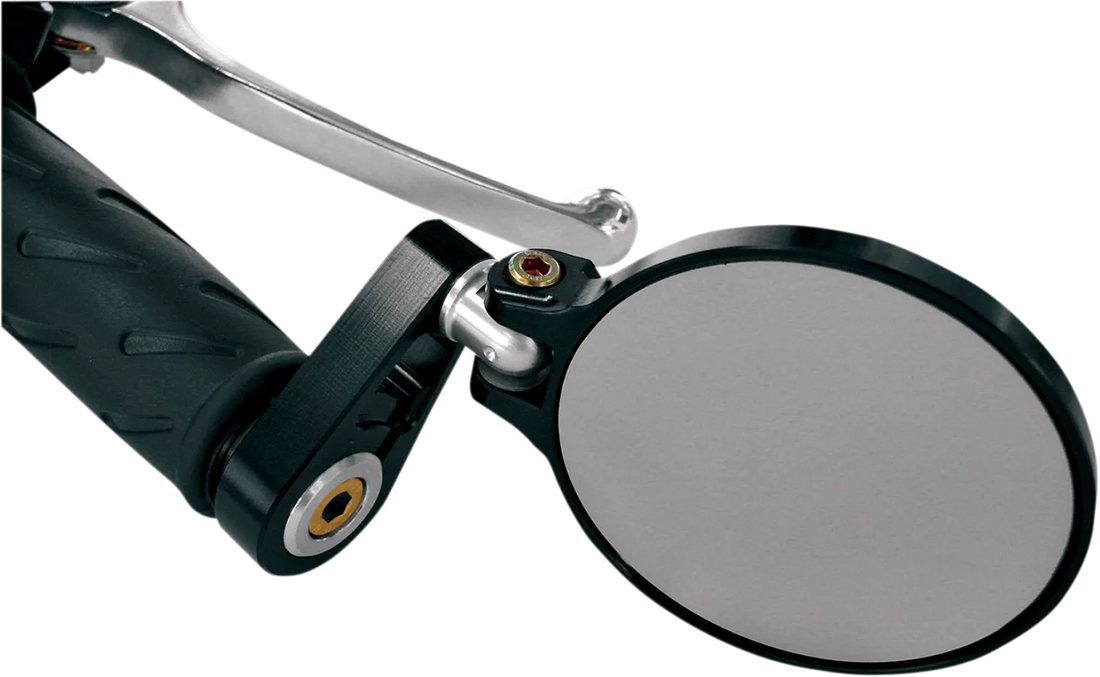 Joker Machine Folding Bar-End Mirror - 3-1/4" - Black 09-303B - Side View
