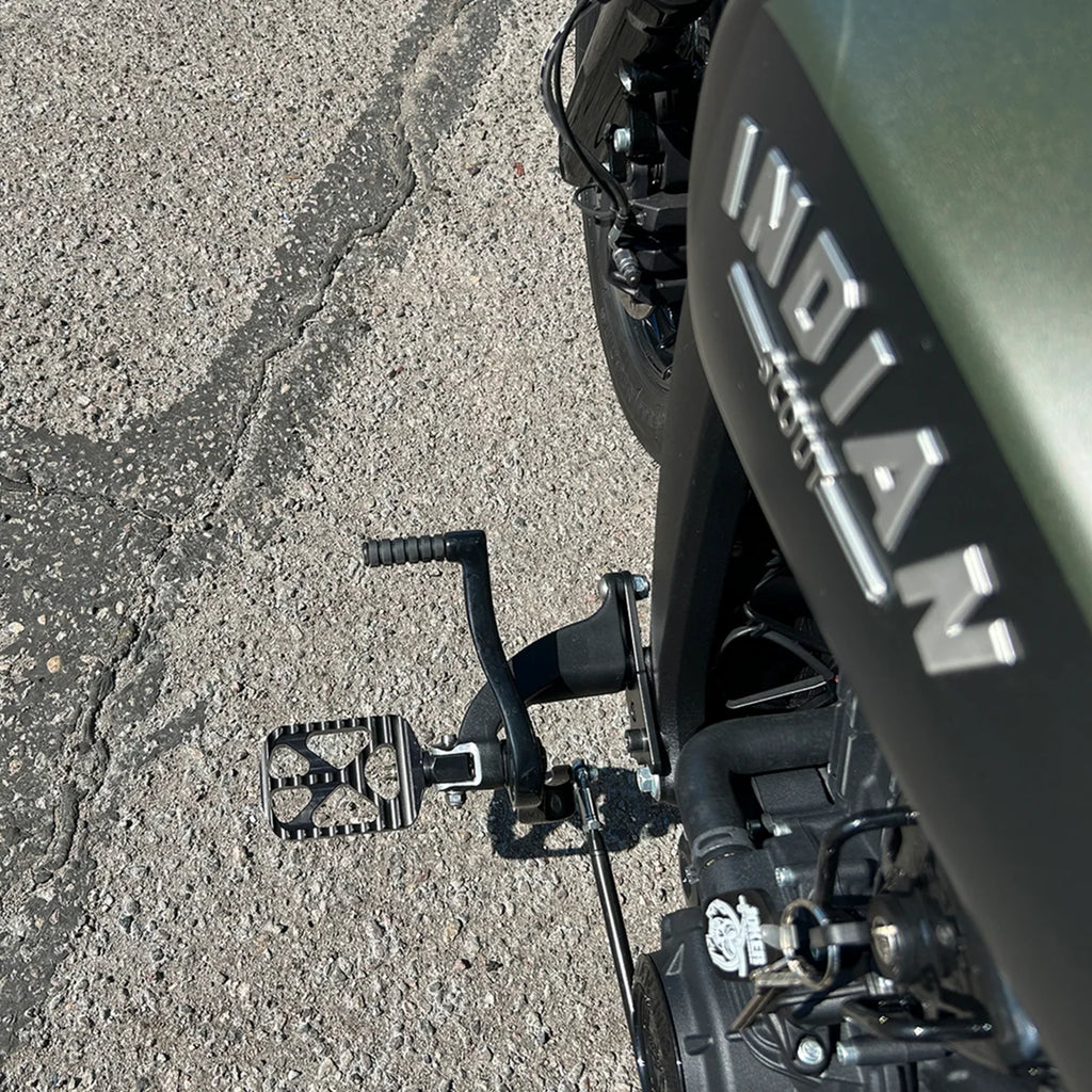 Joker Machine Forward Control Extension Kit - Black - Indian 30-580-1 - Side View