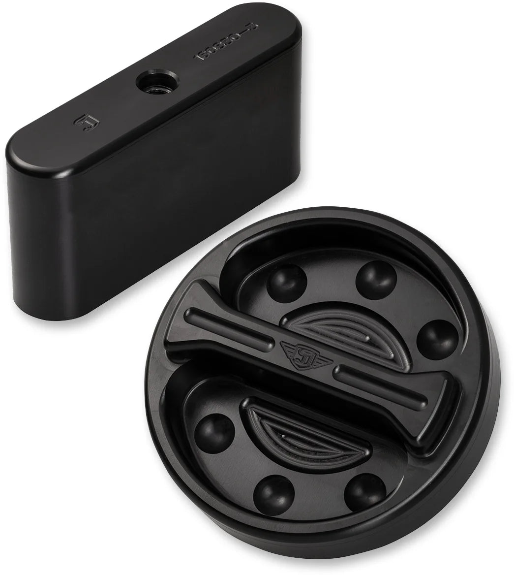Joker Machine Fuel Cap Pak Mount - Black 60-441-1 - Side View