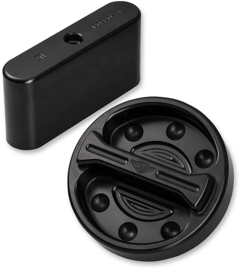 Joker Machine Fuel Cap Pak Mount - Black 60-441-1 - Side View