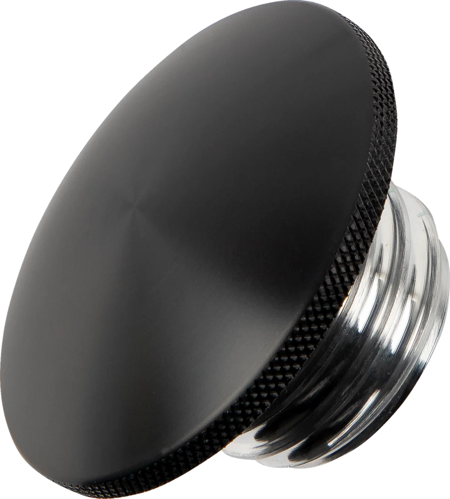 Joker Machine Gas Cap - Knurled - Black - Harley-Davidson 10-444B - Main Product View