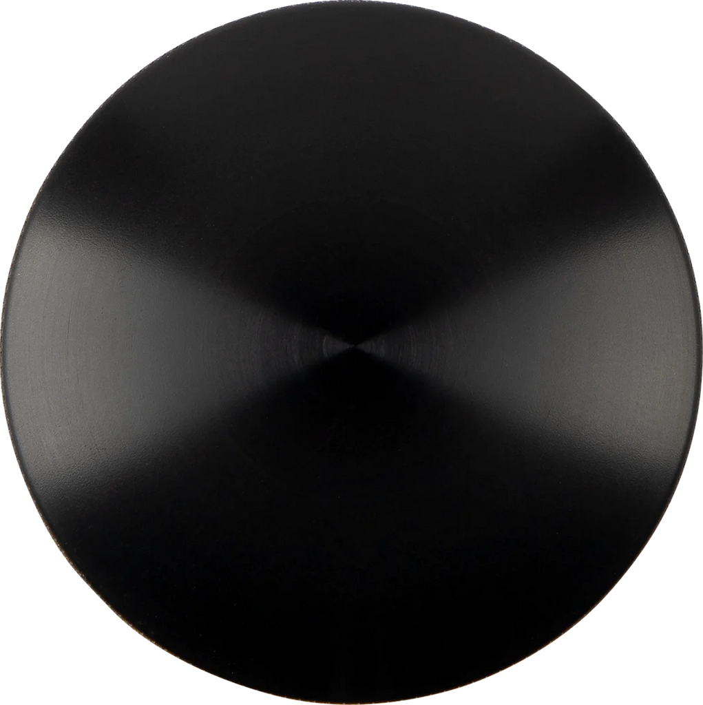 Joker Machine Gas Cap - Knurled - Black - Harley-Davidson 10-444B - Side View