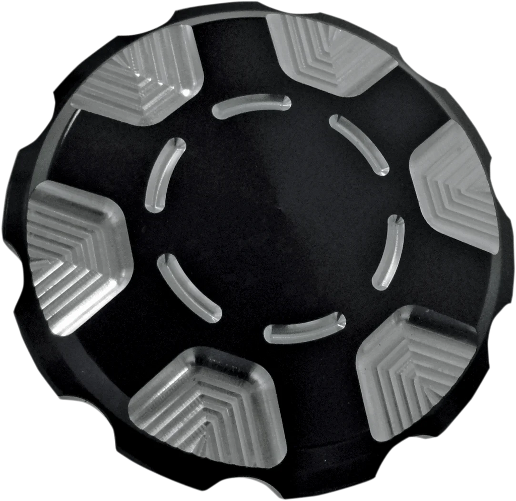 Joker Machine Gas Cap - Techno - Black - Harley-Davidson 10-443B - Main Product View