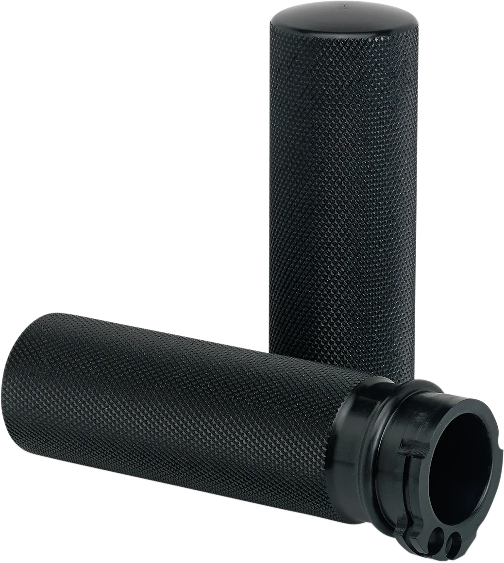 Joker Machine Grips - Knurled - Cable - Raw 03-93-4 - Side View