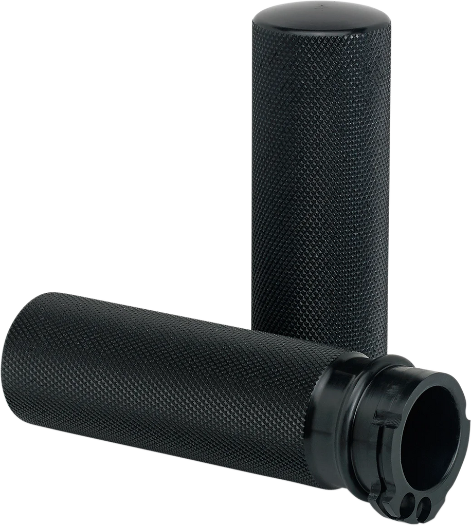 Joker Machine Grips - Knurled - Cable - Raw 03-93-4 - Side View