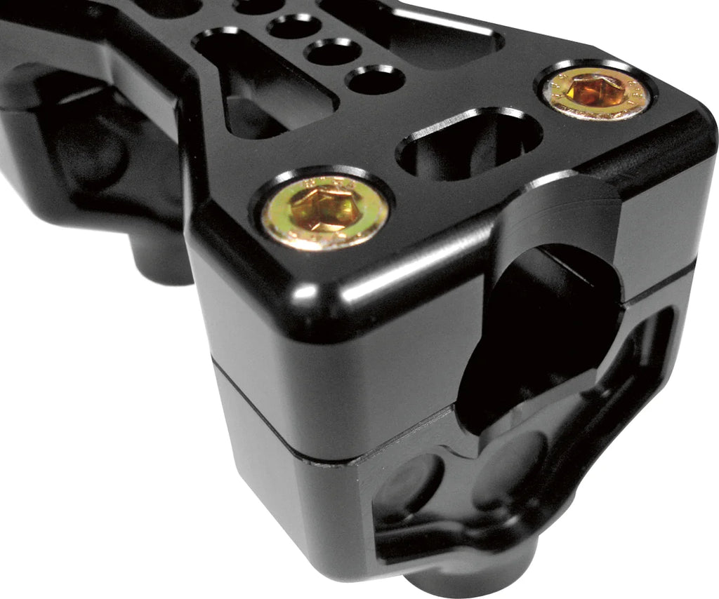 Joker Machine Handlebar Clamp - 900 - Harley Davidson - Black 03-861B - Side View
