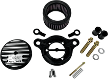 Load image into Gallery viewer, Joker Machine High-Performance Air Cleaner Assembly Kit - Finned Chrome 10-202C - Side View