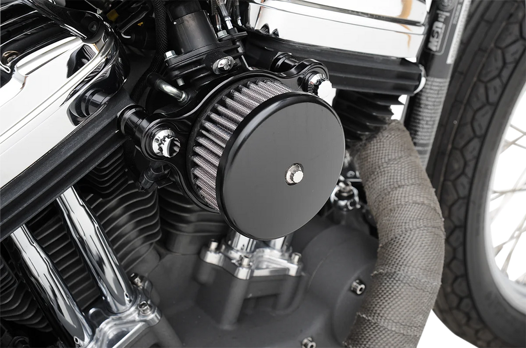 Joker Machine High-Performance Air Cleaner Assembly Kit - Smooth Black 10-200B - Back View