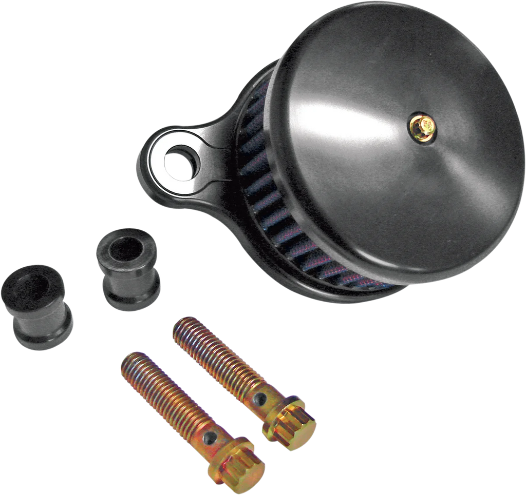 Joker Machine High-Performance Air Cleaner Assembly Kit - Smooth Black 10-201B - Side View
