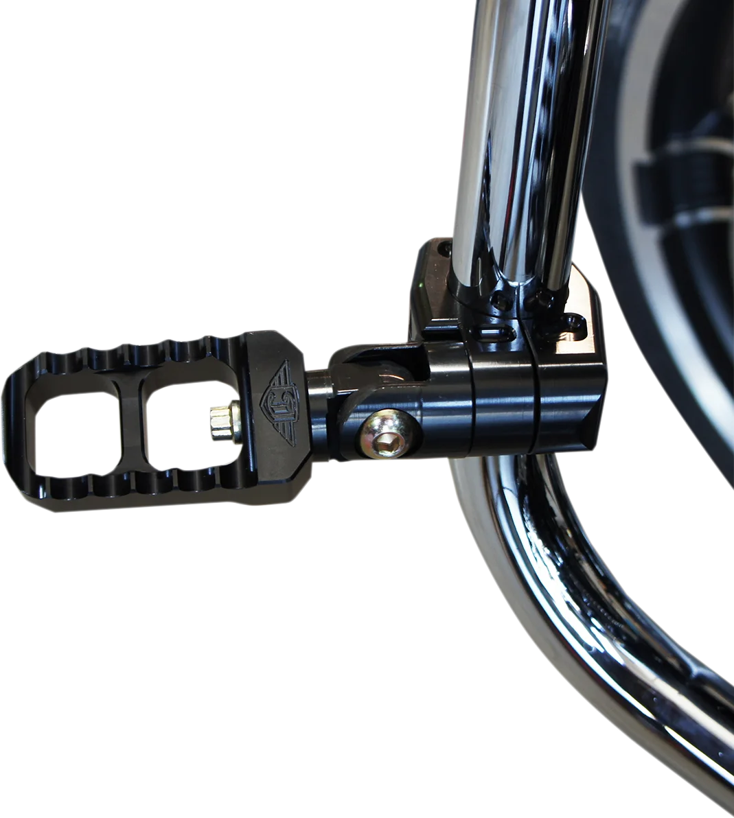 Joker Machine Highway Peg Mount - Black - 1.25" 08-643-1B - Side View