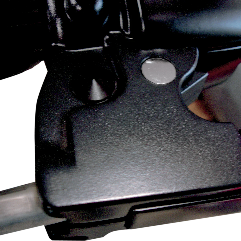 Joker Machine Hole Plug - Mirror - Handlebar End - Flush-Mounted - Black - Each 03-022B - Side View