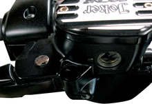 Load image into Gallery viewer, Joker Machine Hole Plug - Mirror - Handlebar End - Flush-Mounted - Black - Each 03-022B - Back View