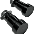 Load image into Gallery viewer, Joker Machine Hole Plugs - Mirror - Handlebar End - Flush-Mounted - Black - Pair - Triumph 09-031 - Main Product View