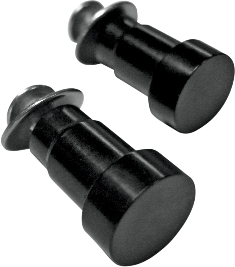 Joker Machine Hole Plugs - Mirror - Handlebar End - Flush-Mounted - Black - Pair - Triumph 09-031 - Main Product View