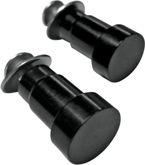 Joker Machine Hole Plugs - Mirror - Handlebar End - Flush-Mounted - Black - Pair - Triumph 09-031 - Main Product View