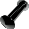 Load image into Gallery viewer, Joker Machine Hole Plugs - Mirror - Handlebar End - Flush-Mounted - Black - Pair - Triumph 09-031 - Side View