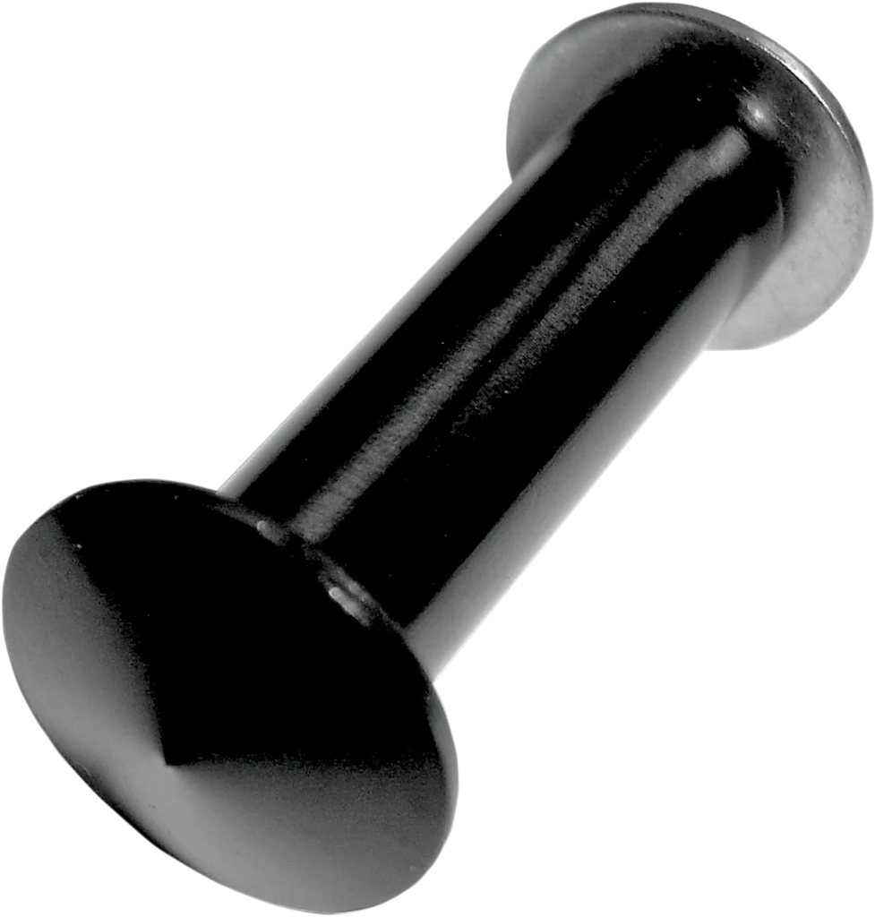 Joker Machine Hole Plugs - Mirror - Handlebar End - Flush-Mounted - Black - Pair - Triumph 09-031 - Side View