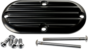 Joker Machine Inspection Cover - Black - Finned 06-95-1 - Main Product View