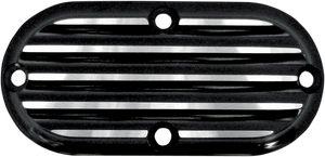 Joker Machine Inspection Cover - Black/Silver - Finned 06-95TC - Main Product View