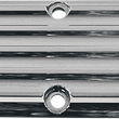 Load image into Gallery viewer, Joker Machine Inspection Cover - Chrome - Finned 06-95FN - Main Product View