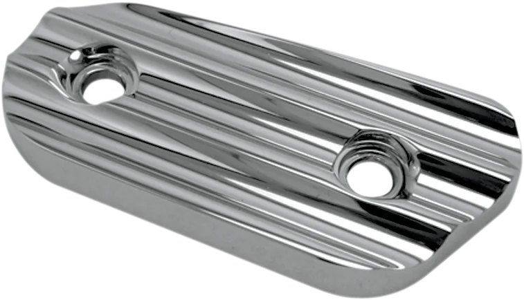 Joker Machine Inspection Cover - Finned - Chrome - '04-'21 XL 10-664C - Main Product View