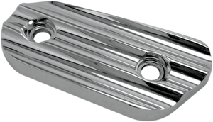 Joker Machine Inspection Cover - Finned - Chrome - '04-'21 XL 10-664C - Main Product View
