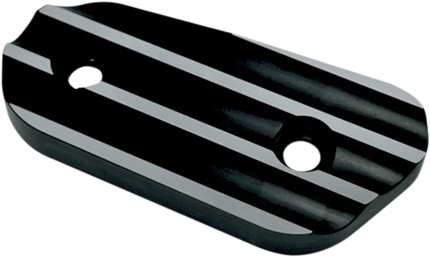 Joker Machine Inspection Cover - Finned - Chrome - '04-'21 XL 10-664C - Side View