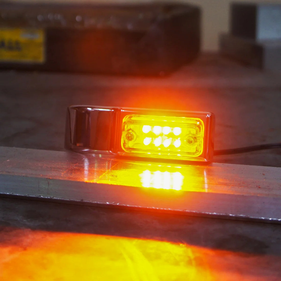 Joker Machine LED Turn Signals - 39 mm - Black 05-300-1 - Side View