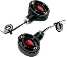 Load image into Gallery viewer, Joker Machine LED Turn Signals - Black with Red LEDs 05-250-RB - Main Product View