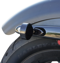 Load image into Gallery viewer, Joker Machine LED Turn Signals - Black with Red LEDs 05-250-RB - Back View