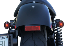 Load image into Gallery viewer, Joker Machine LED Turn Signals - Black with Red LEDs 05-250-RB - Installation View