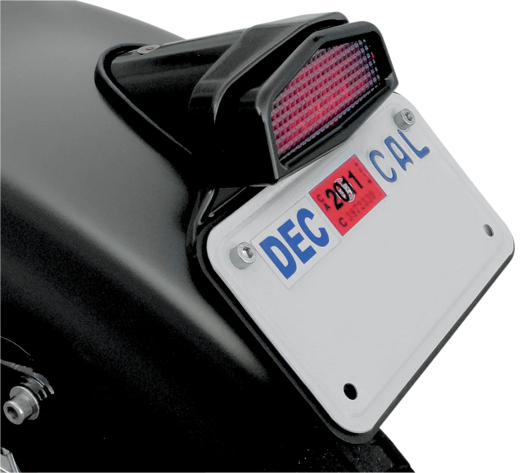 Joker Machine License Plate Back Plate - Black 09-575B - Side View