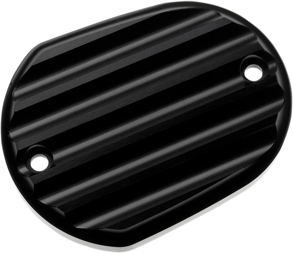 Joker Machine Master Cylinder Cover - Brake - Front - Finned - Black 10-380-1 - Main Product View