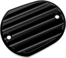 Load image into Gallery viewer, Joker Machine Master Cylinder Cover - Brake - Front - Finned - Black 10-380-1 - Main Product View