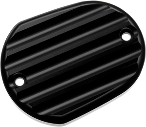 Joker Machine Master Cylinder Cover - Brake - Front - Finned - Black 10-380-1 - Main Product View