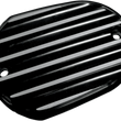 Load image into Gallery viewer, Joker Machine Master Cylinder Cover - Brake - Front - Finned - Black 10-380B - Main Product View