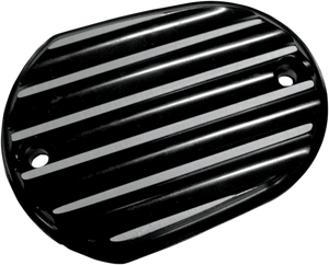 Joker Machine Master Cylinder Cover - Brake - Front - Finned - Black 10-380B - Main Product View