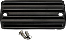 Load image into Gallery viewer, Joker Machine Master Cylinder Cover - Brake - Front - Finned - Black 921115-1 - Main Product View