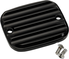 Load image into Gallery viewer, Joker Machine Master Cylinder Cover - Brake - Front - Finned - Black 951019-1 - Main Product View