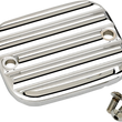 Load image into Gallery viewer, Joker Machine Master Cylinder Cover - Brake - Front - Finned - Chrome 951019-3 - Main Product View