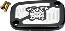 Load image into Gallery viewer, Joker Machine Master Cylinder Cover - Brake - Front - Finned - Chrome 951019-3 - Side View