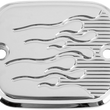 Load image into Gallery viewer, Joker Machine Master Cylinder Cover - Brake - Front - Flame - Chrome 951019FC - Main Product View