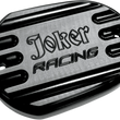 Load image into Gallery viewer, Joker Machine Master Cylinder Cover - Brake - Front - Joker Logo - Black 10-381B - Main Product View